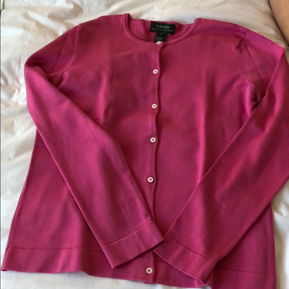 Lauren RL silk cardi
